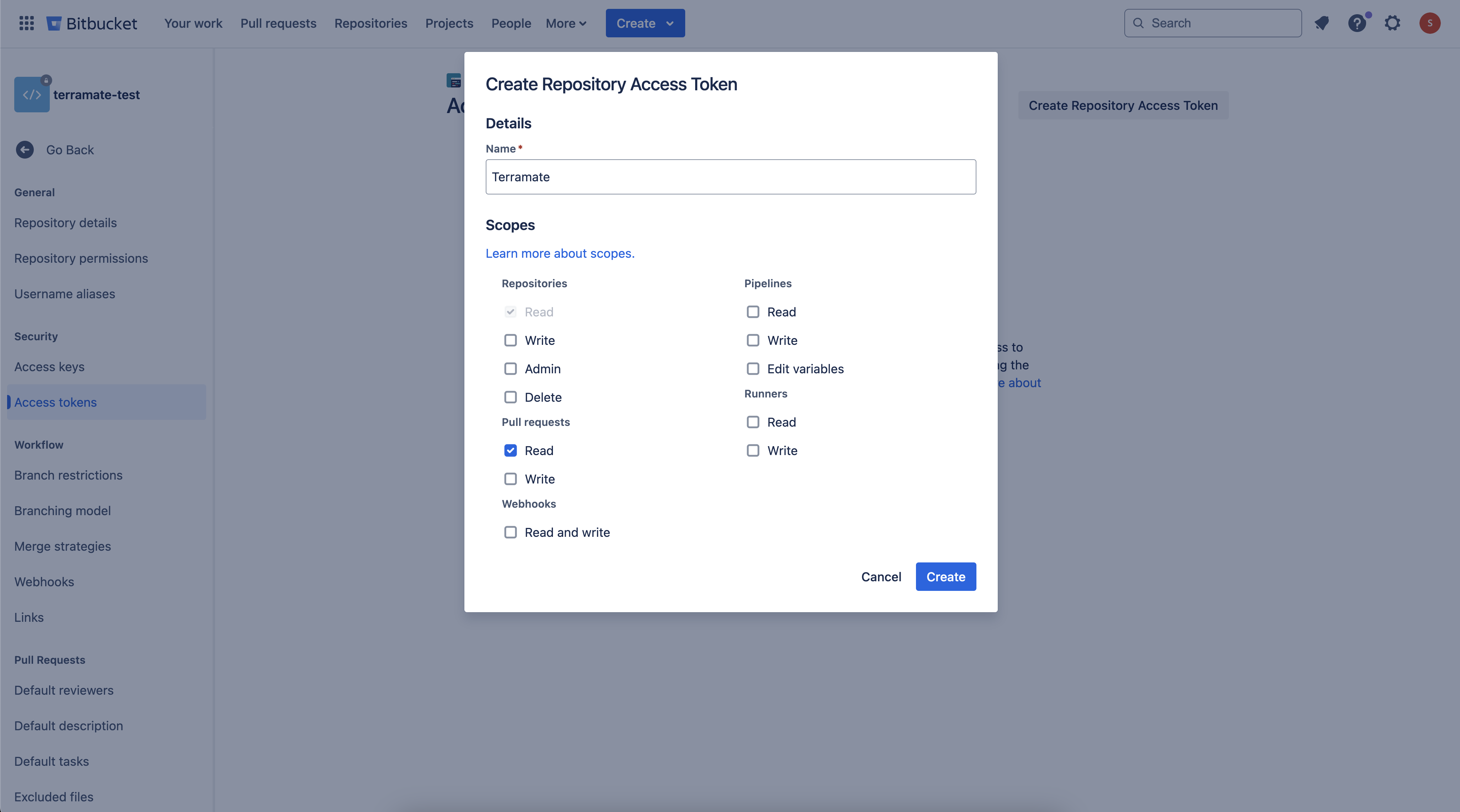 BitBucket Create Repository Access Token BitBucket Create Repository Access Token