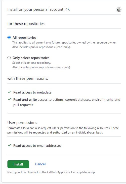 GitHub App Required Scopes GitHub App Required Scopes