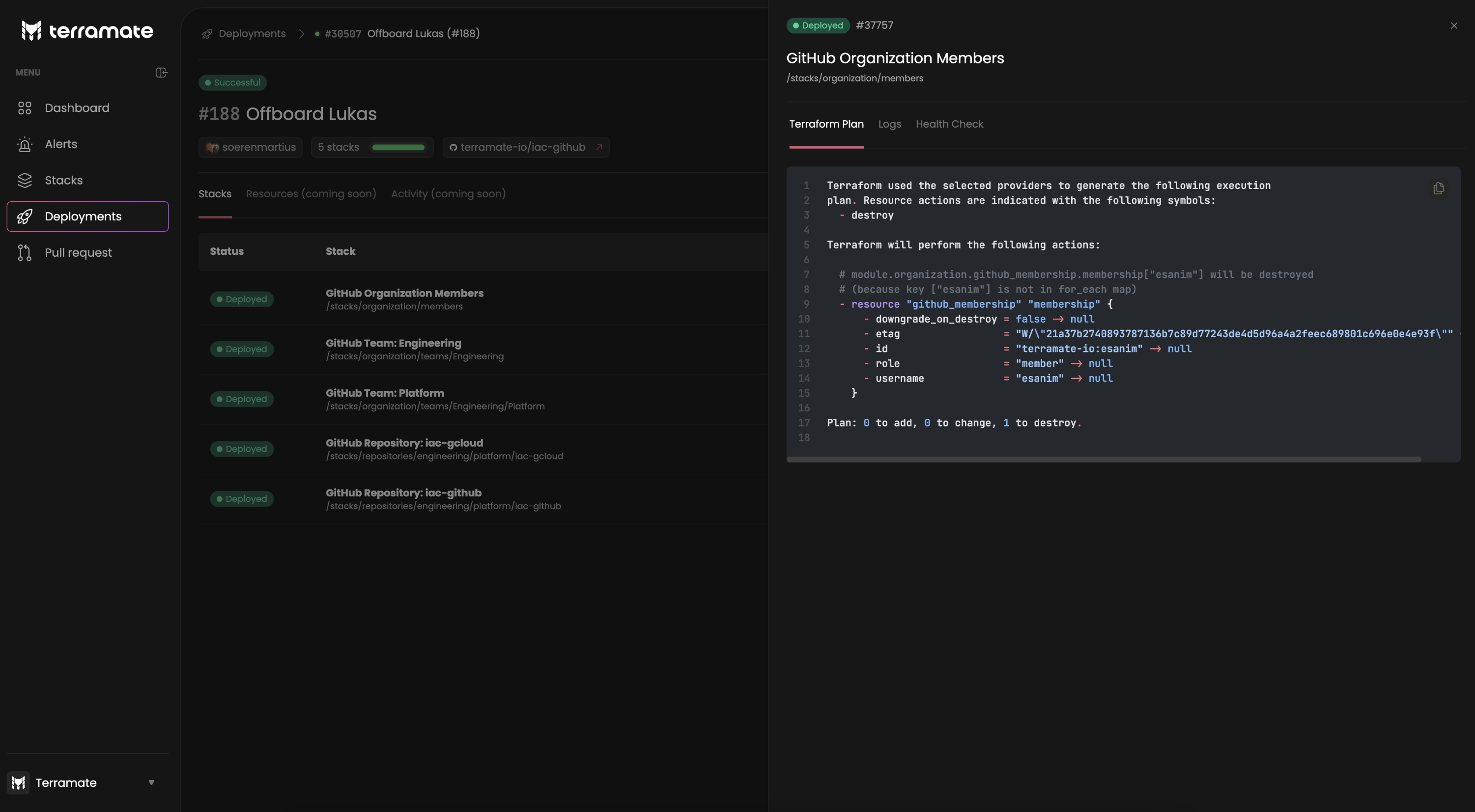 Deployments in Terramate Cloud